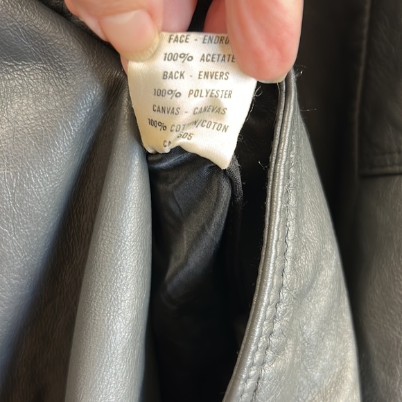 Vintage The Olde Hide House Women’s long leather coat size medium - Picture 11 of 14